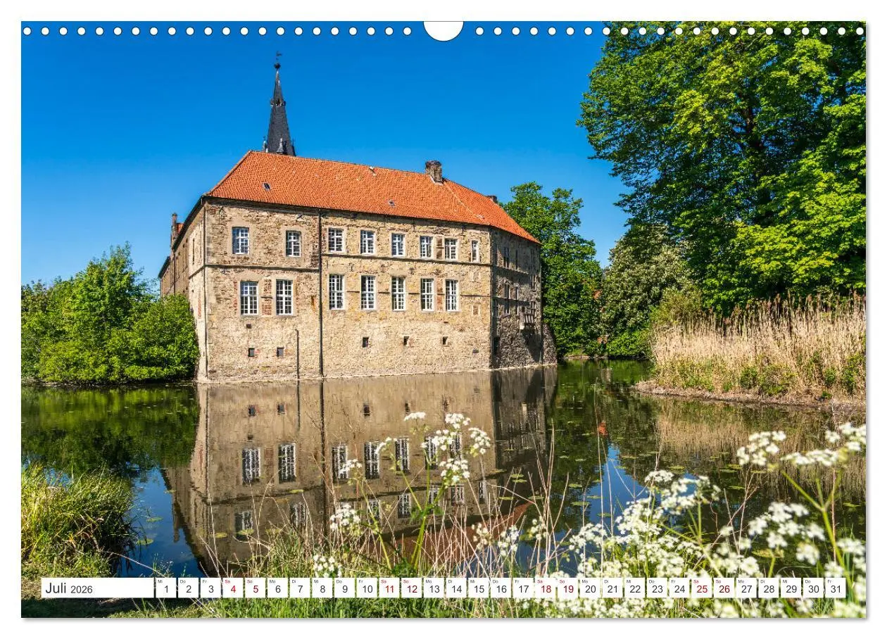 Bild: 9783457646342 | Wasserschlösser im Münsterland (Wandkalender 2026 DIN A3 quer),...