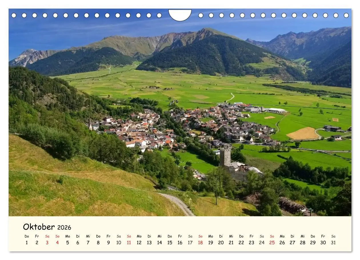 Bild: 9783457956342 | Vinschgau - Die Sonnenseite Südtirols (Wandkalender 2026 DIN A4...