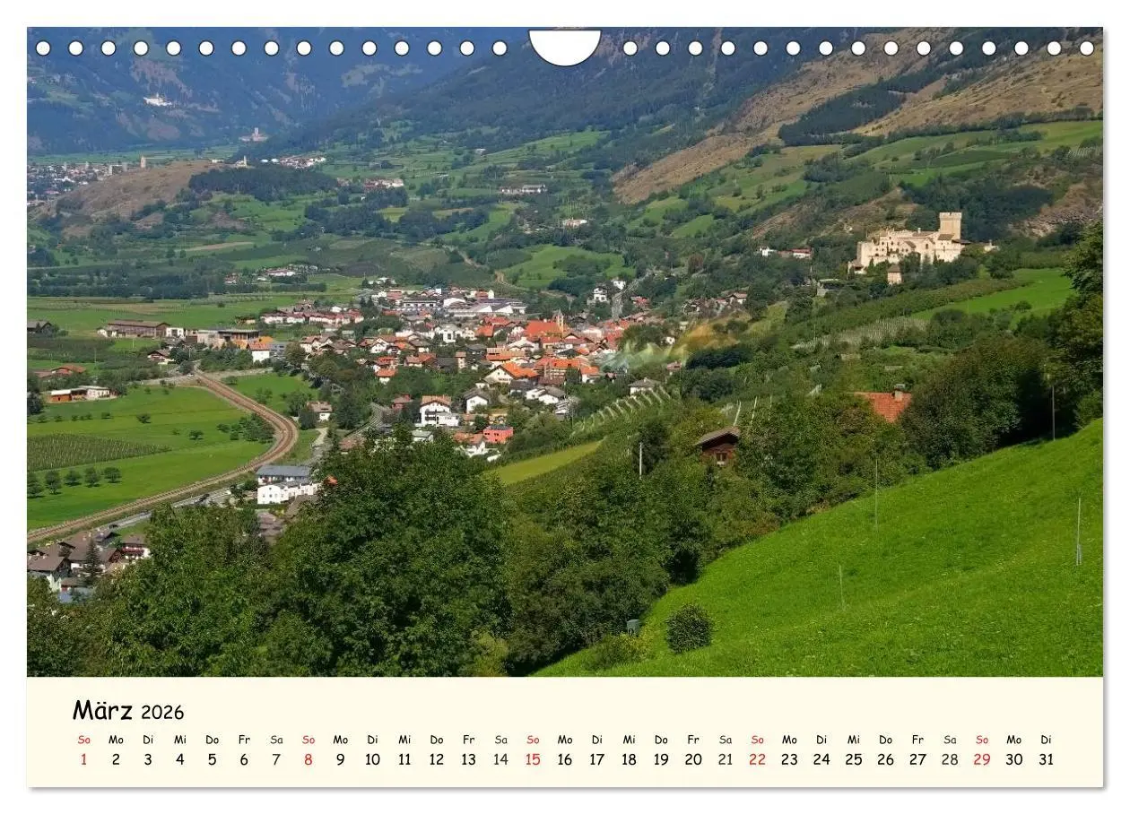 Bild: 9783457956342 | Vinschgau - Die Sonnenseite Südtirols (Wandkalender 2026 DIN A4...