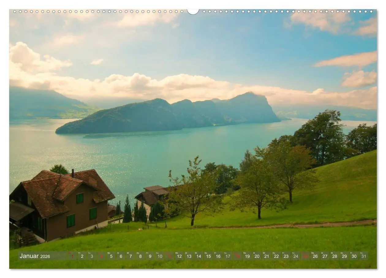 Bild: 9783516116342 | Der Zauber der Schweizer Berge (hochwertiger Premium Wandkalender...