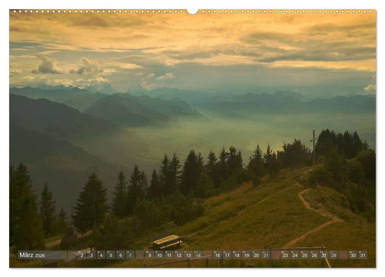 Bild: 9783516116342 | Der Zauber der Schweizer Berge (hochwertiger Premium Wandkalender...