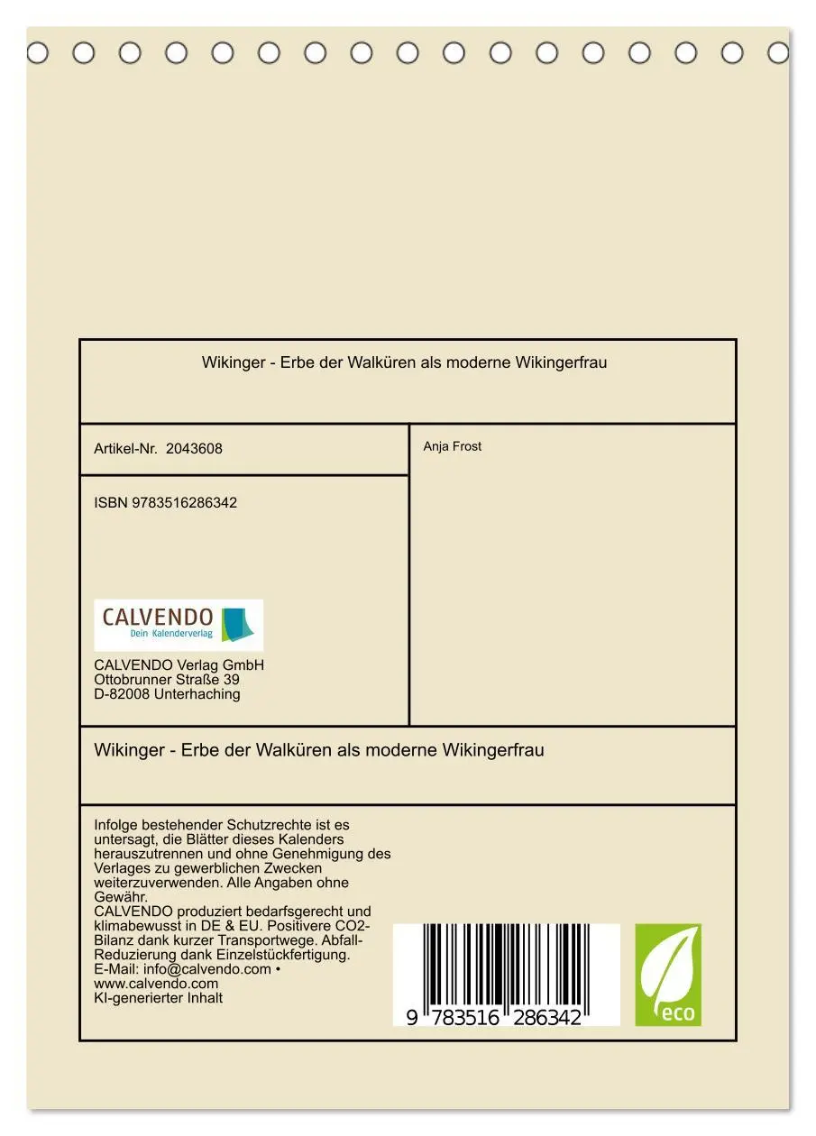 Bild: 9783516286342 | Wikinger - Erbe der Walküren als moderne Wikingerfrau...
