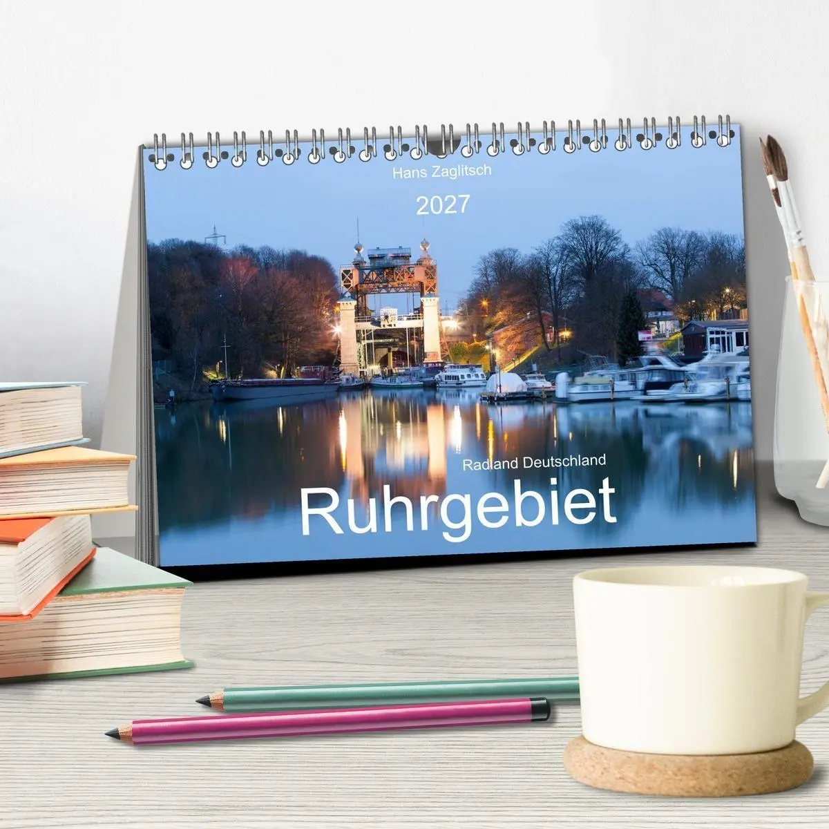 Bild: 9783516806342 | Radland Deutrschland - Ruhrgebiet (Tischkalender 2027 DIN A5 quer),...