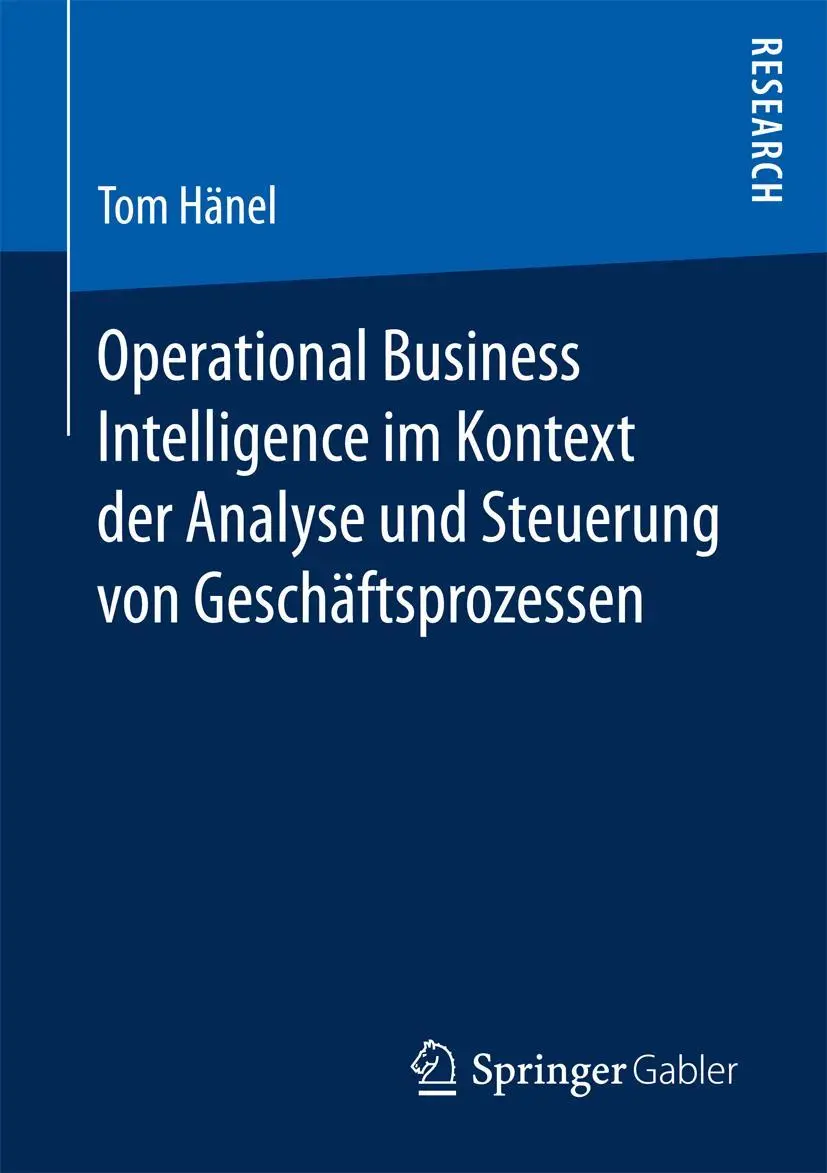 Cover: 9783658166342 | Operational Business Intelligence im Kontext der Analyse und...