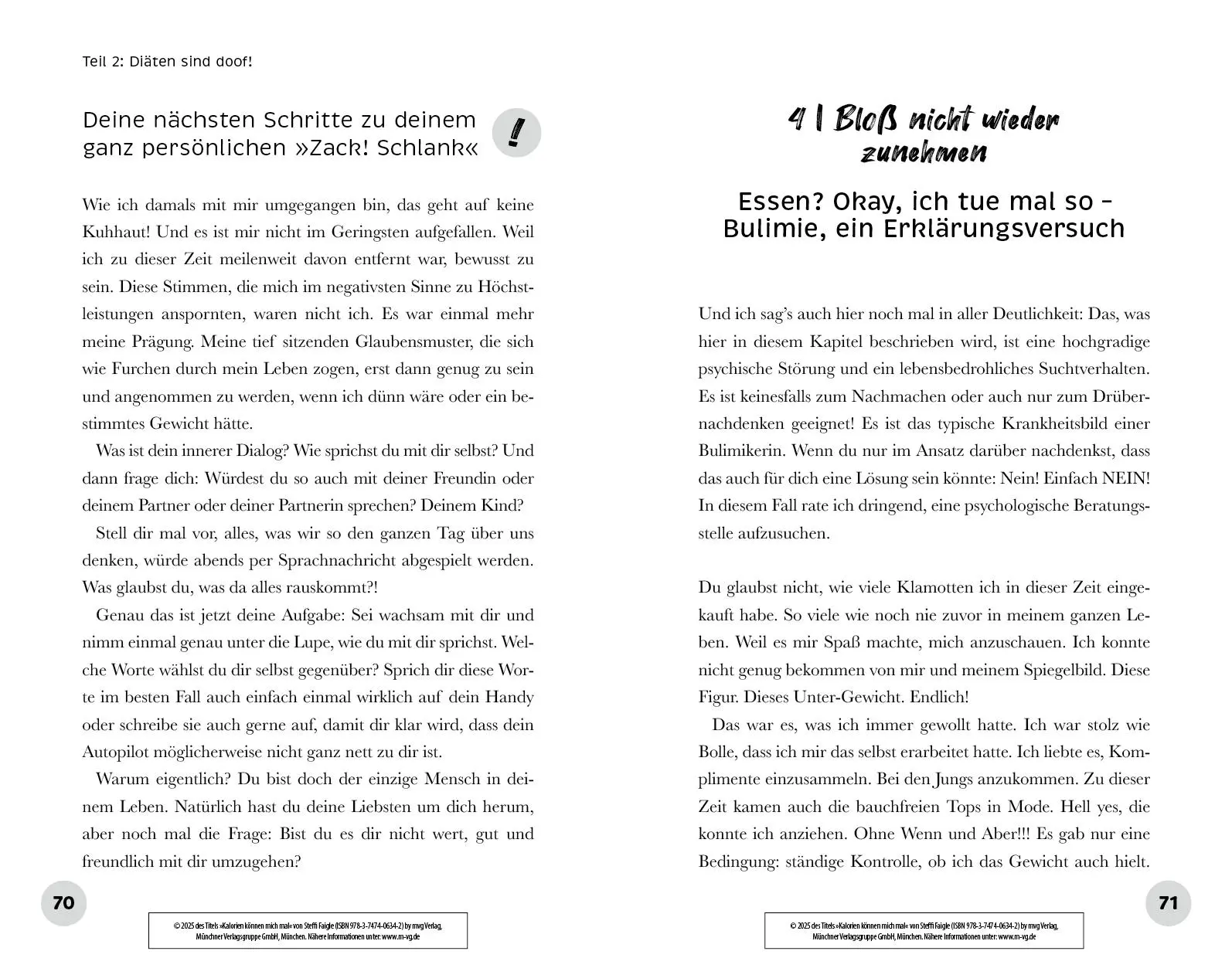 Bild: 9783747406342 | Kalorien können mich mal! | Steffi Faigle | Taschenbuch | 1-farbig