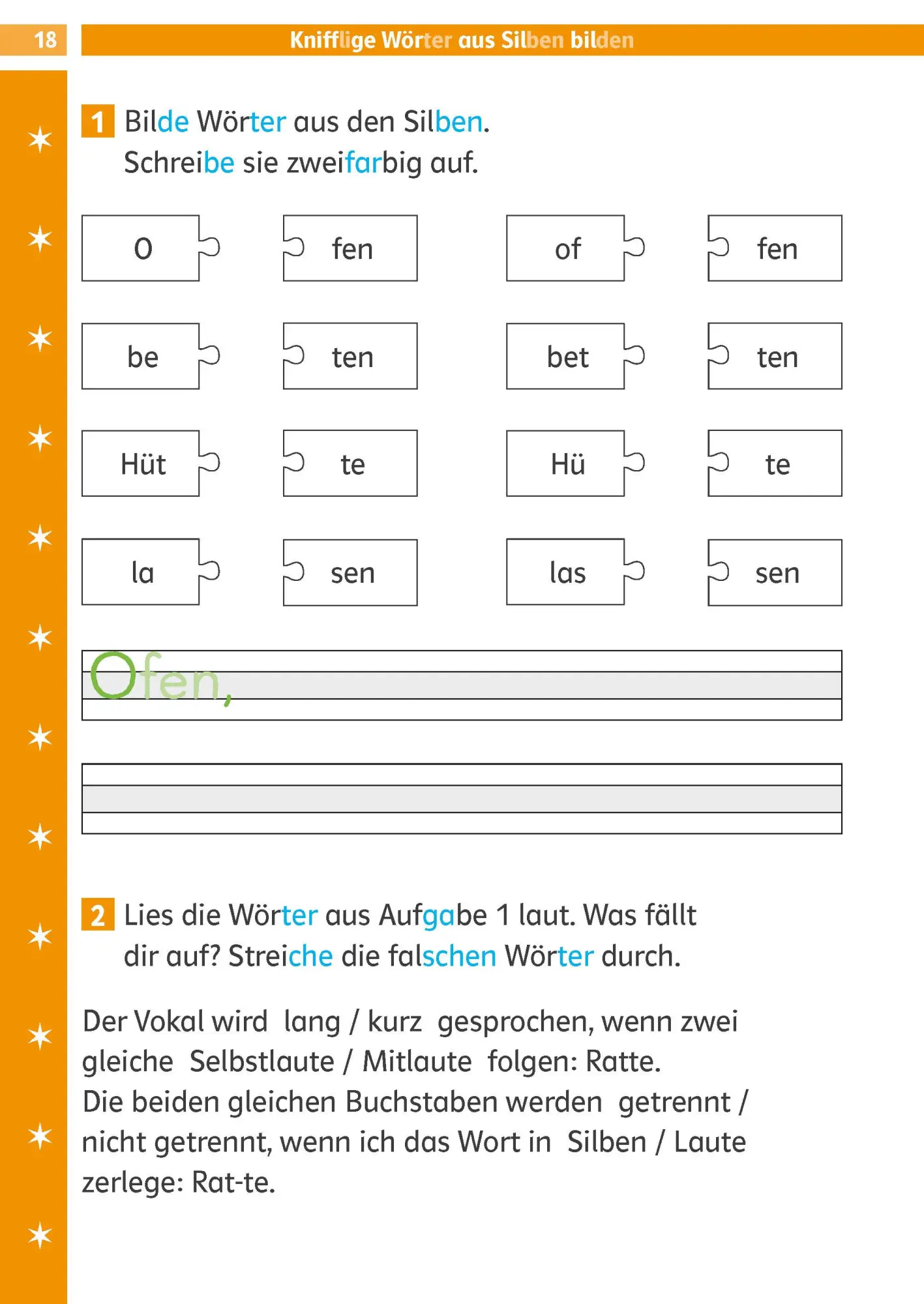 Bild: 9783129496442 | Die Deutsch-Helden: Silben-Lesetraining 1. Klasse | Glasschröder