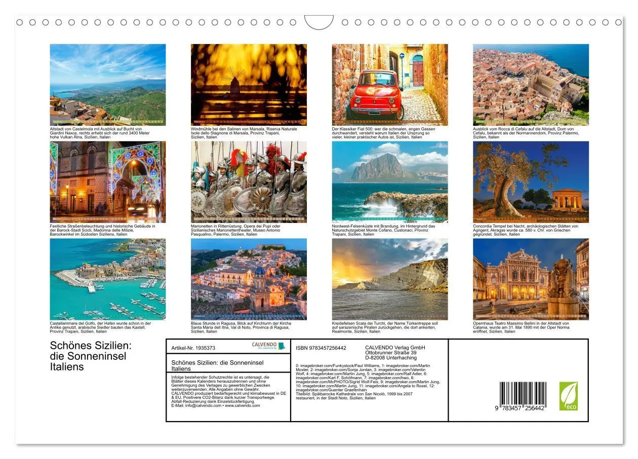 Bild: 9783457256442 | Schönes Sizilien: die Sonneninsel Italiens (Wandkalender 2026 DIN...