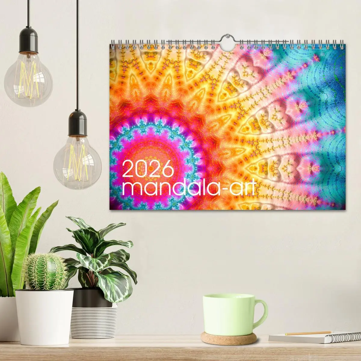 Bild: 9783457876442 | mandala-art (Wandkalender 2026 DIN A4 quer), CALVENDO Monatskalender