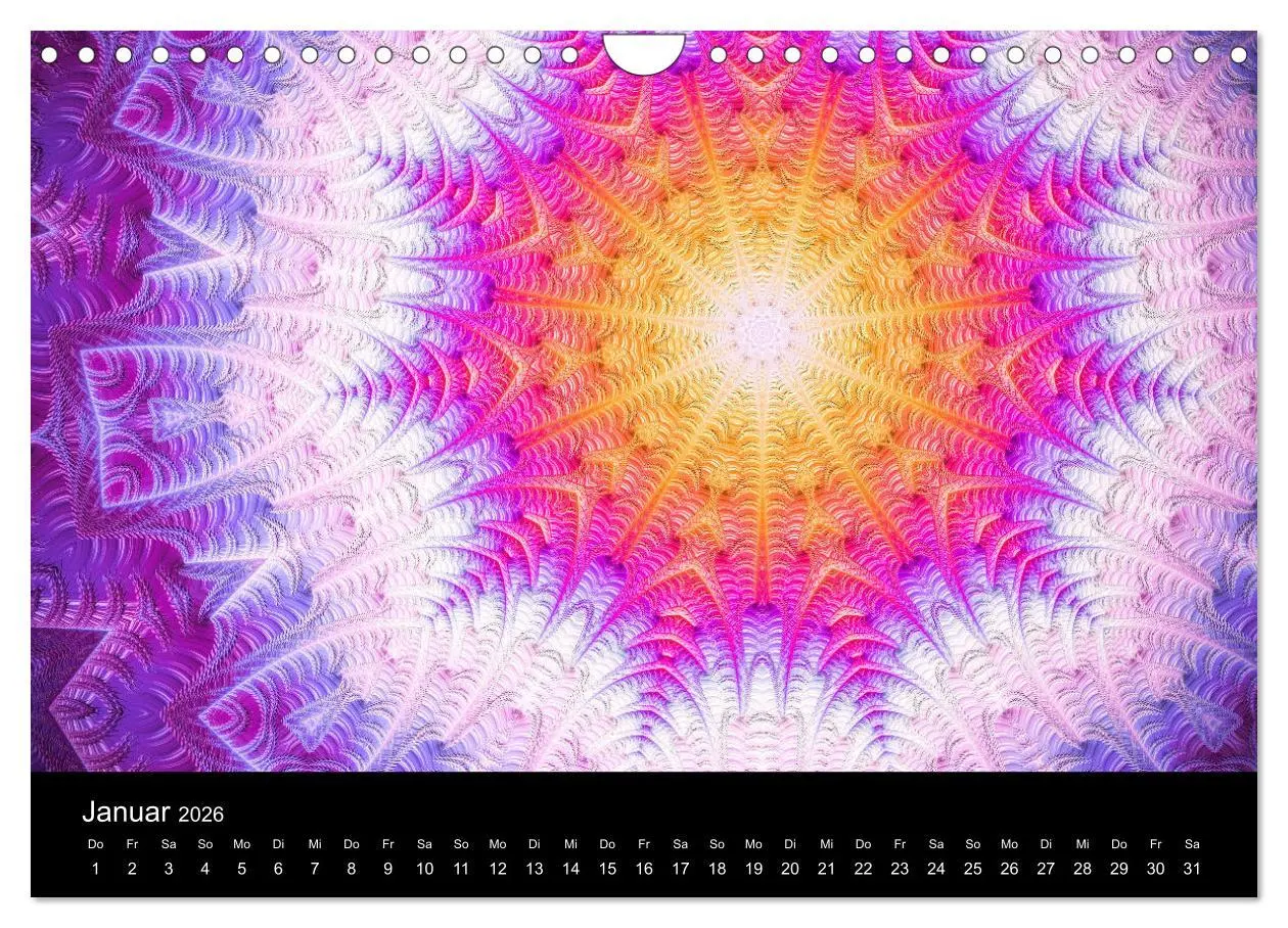 Bild: 9783457876442 | mandala-art (Wandkalender 2026 DIN A4 quer), CALVENDO Monatskalender