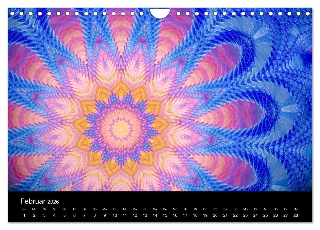 Bild: 9783457876442 | mandala-art (Wandkalender 2026 DIN A4 quer), CALVENDO Monatskalender