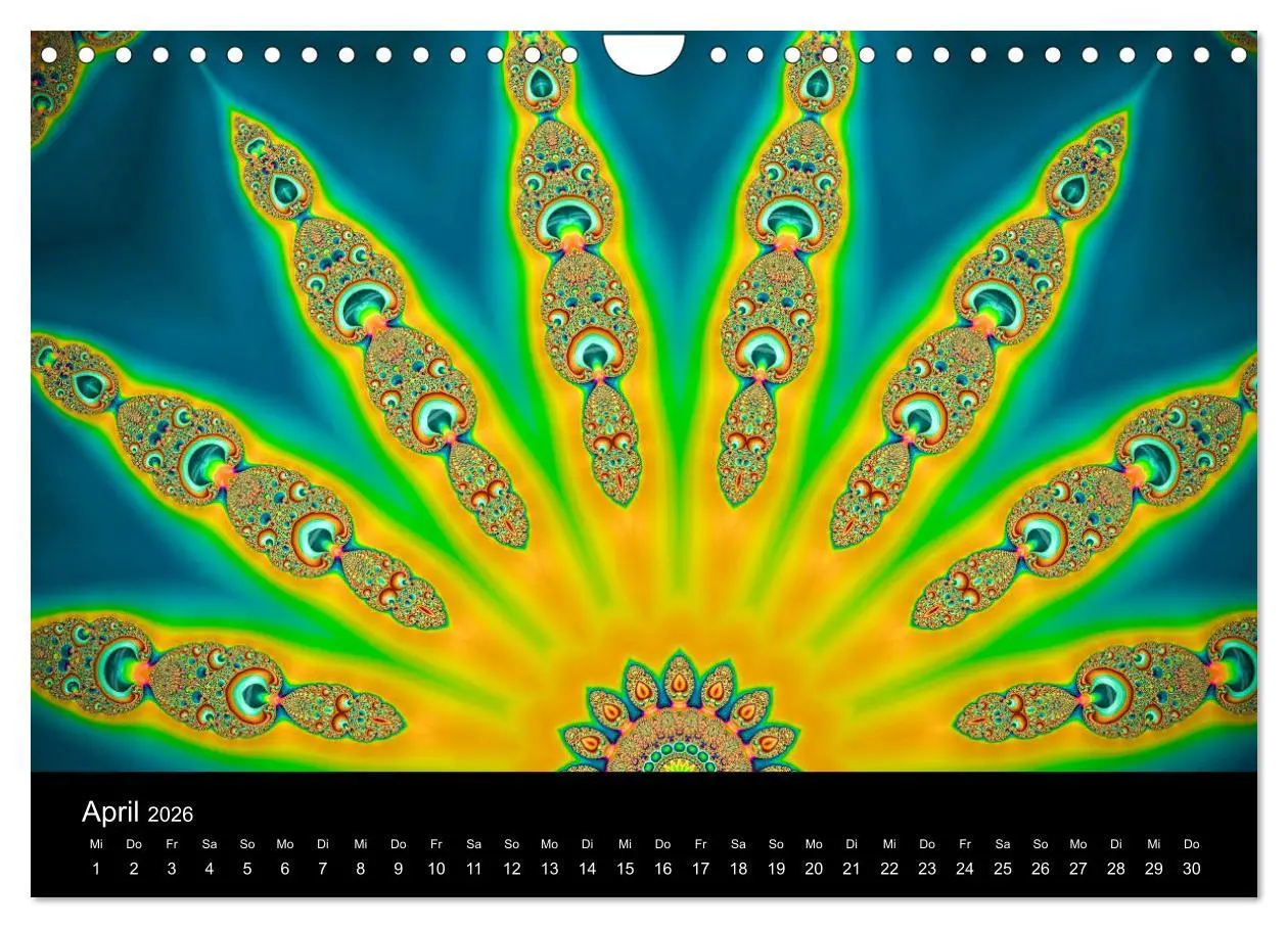 Bild: 9783457876442 | mandala-art (Wandkalender 2026 DIN A4 quer), CALVENDO Monatskalender