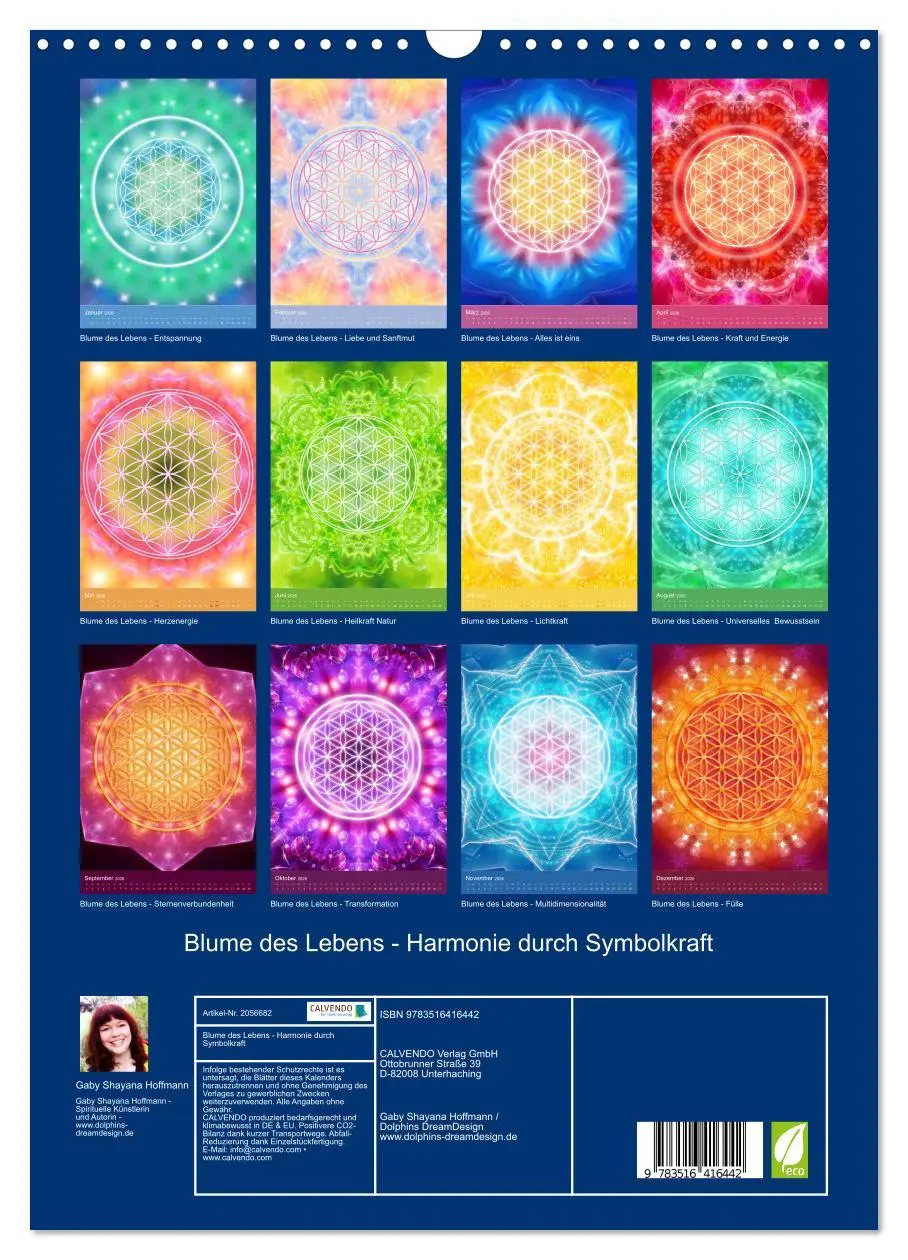 Bild: 9783516416442 | Blume des Lebens - Harmonie durch Symbolkraft (Wandkalender 2026...
