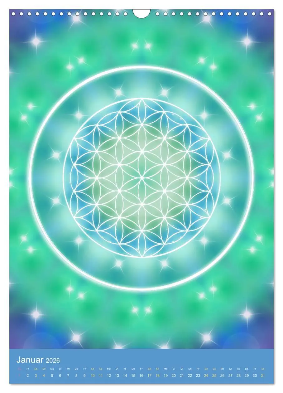 Bild: 9783516416442 | Blume des Lebens - Harmonie durch Symbolkraft (Wandkalender 2026...