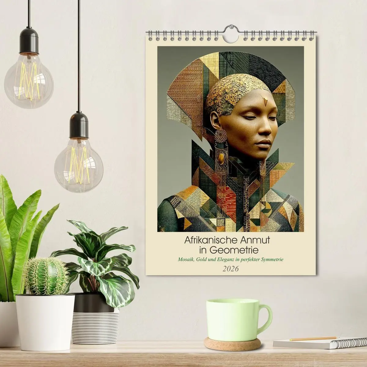 Bild: 9783516656442 | Afrikanische Anmut in Geometrie (Wandkalender 2026 DIN A4 hoch),...