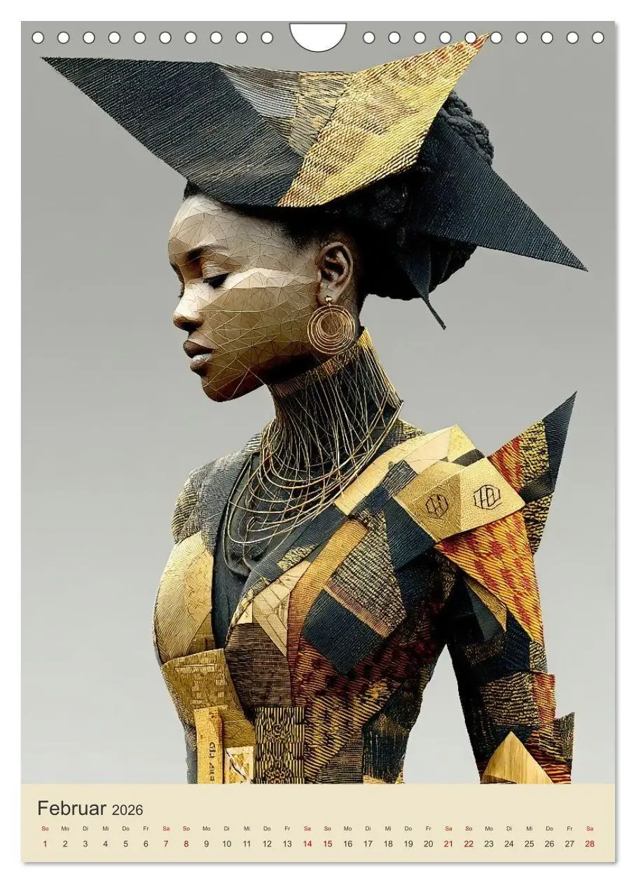 Bild: 9783516656442 | Afrikanische Anmut in Geometrie (Wandkalender 2026 DIN A4 hoch),...