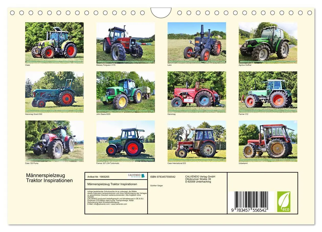 Bild: 9783457556542 | Männerspielzeug Traktor Inspirationen (Wandkalender 2026 DIN A4...