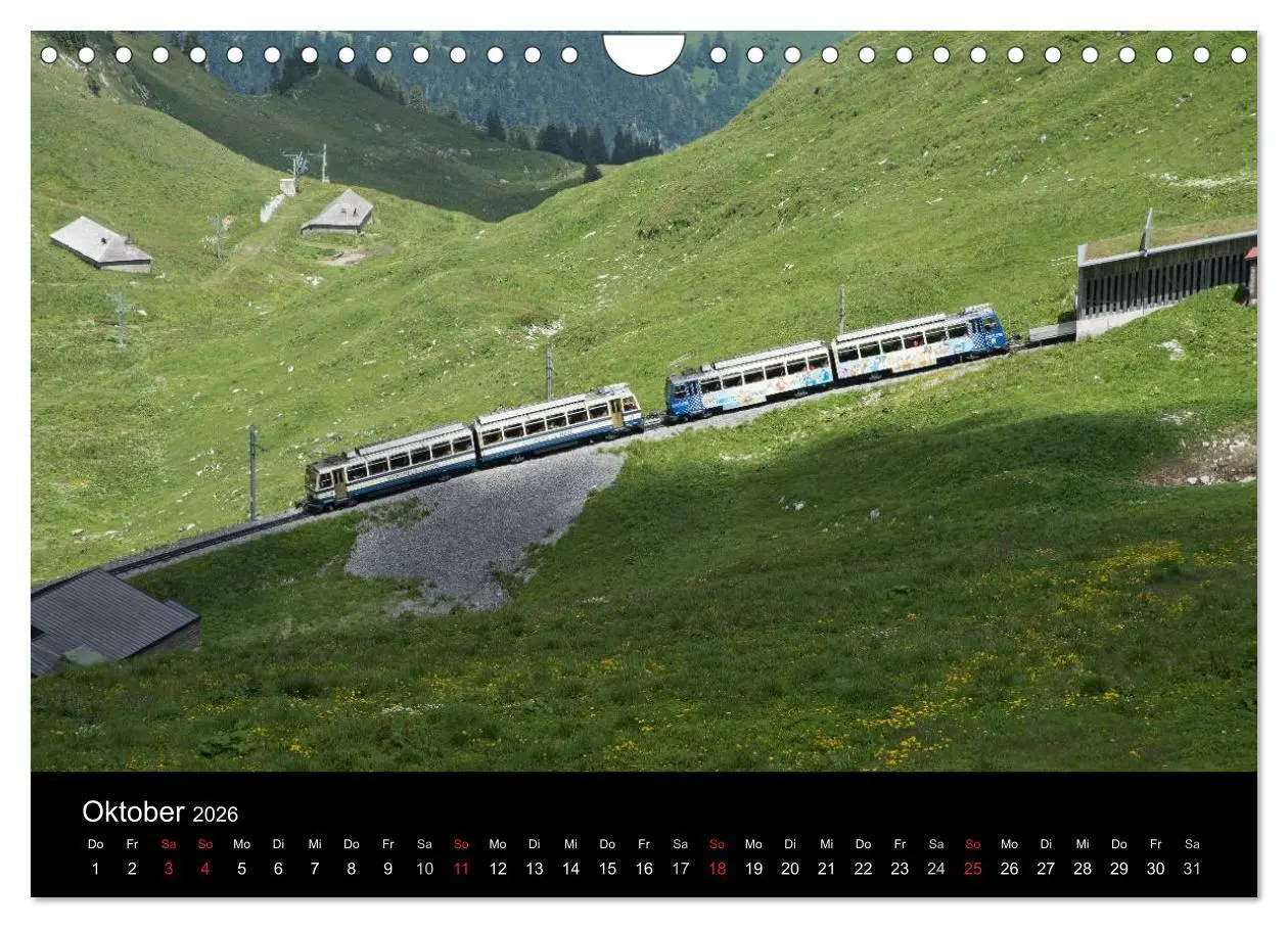 Bild: 9783516026542 | Schweizer Eisenbahn (Wandkalender 2026 DIN A4 quer), CALVENDO...