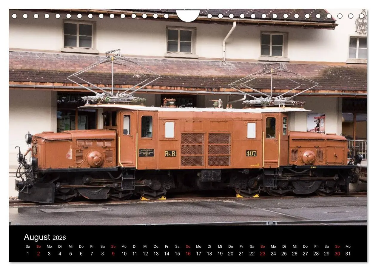 Bild: 9783516026542 | Schweizer Eisenbahn (Wandkalender 2026 DIN A4 quer), CALVENDO...