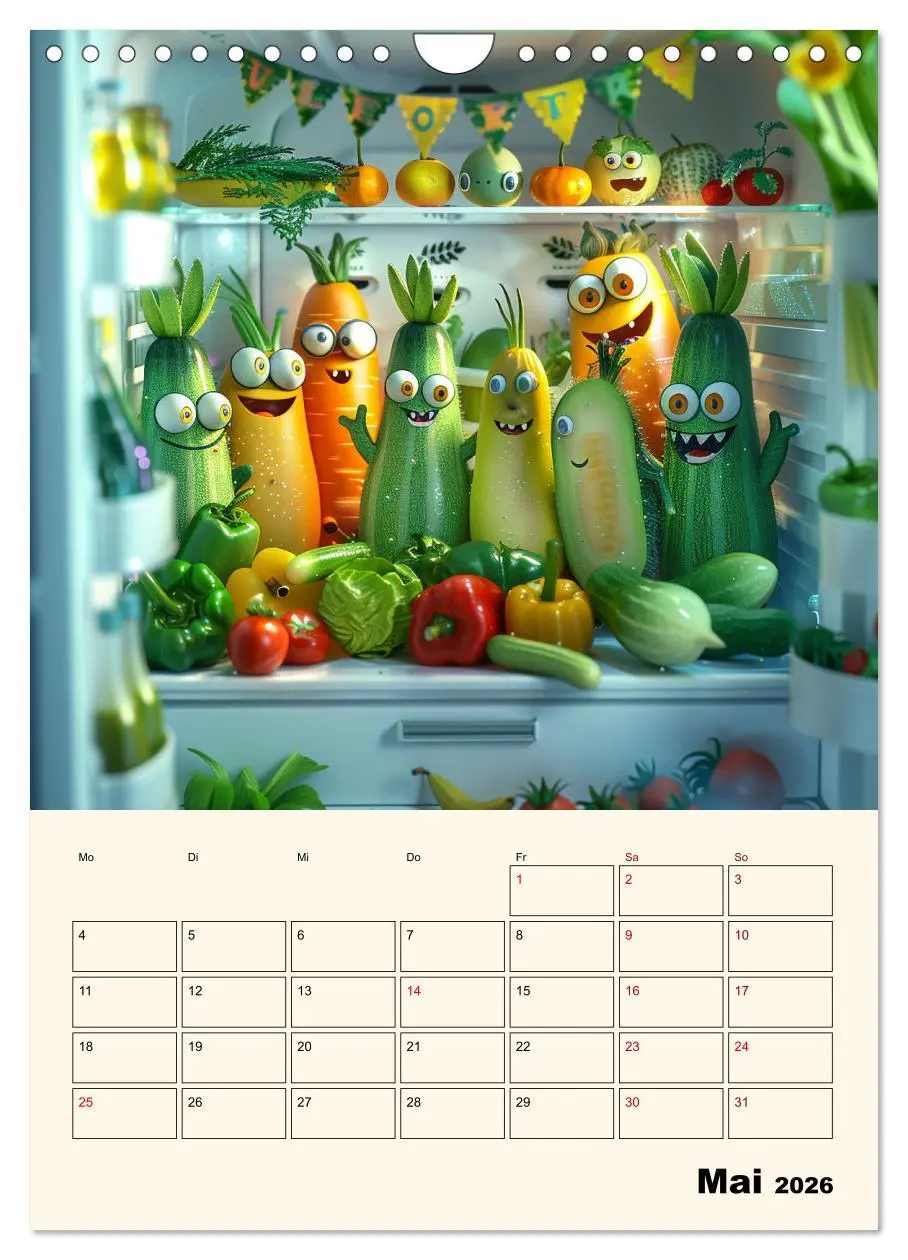 Bild: 9783516266542 | Nachts im Kühlschrank (Wandkalender 2026 DIN A4 hoch), CALVENDO...