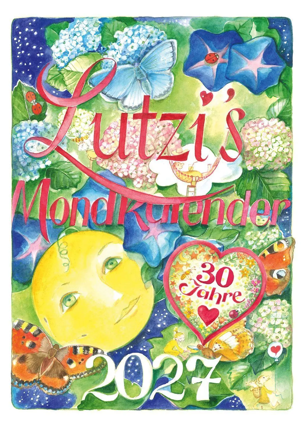 Cover: 9783942966542 | Lutzis Mondkalender kurz 2027 | Andrea Lutzenberger | Lutzenberger