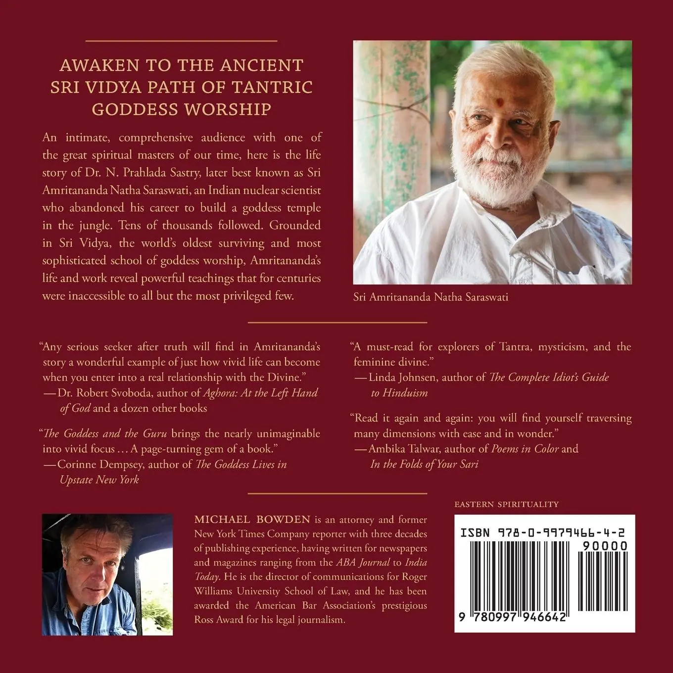 Rückseite: 9780997946642 | The Goddess and the Guru | Michael M. Bowden | Taschenbuch | Englisch