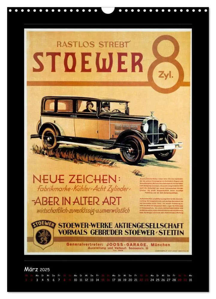 Bild: 9783435906642 | Historische Automobilplakate (Wandkalender 2025 DIN A3 hoch),...
