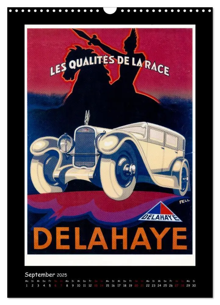 Bild: 9783435906642 | Historische Automobilplakate (Wandkalender 2025 DIN A3 hoch),...