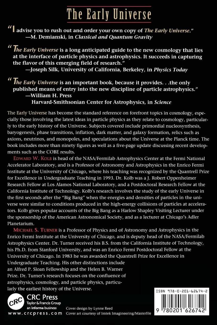 Rückseite: 9780201626742 | The Early Universe | Edward Kolb | Taschenbuch | Englisch | 1994