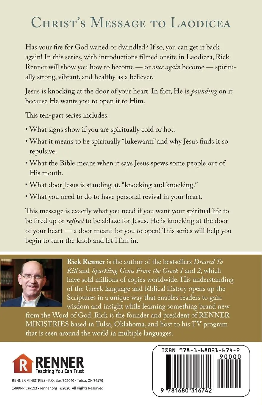 Rückseite: 9781680316742 | Christ's Message to Laodicea Study Guide | Rick Renner | Taschenbuch