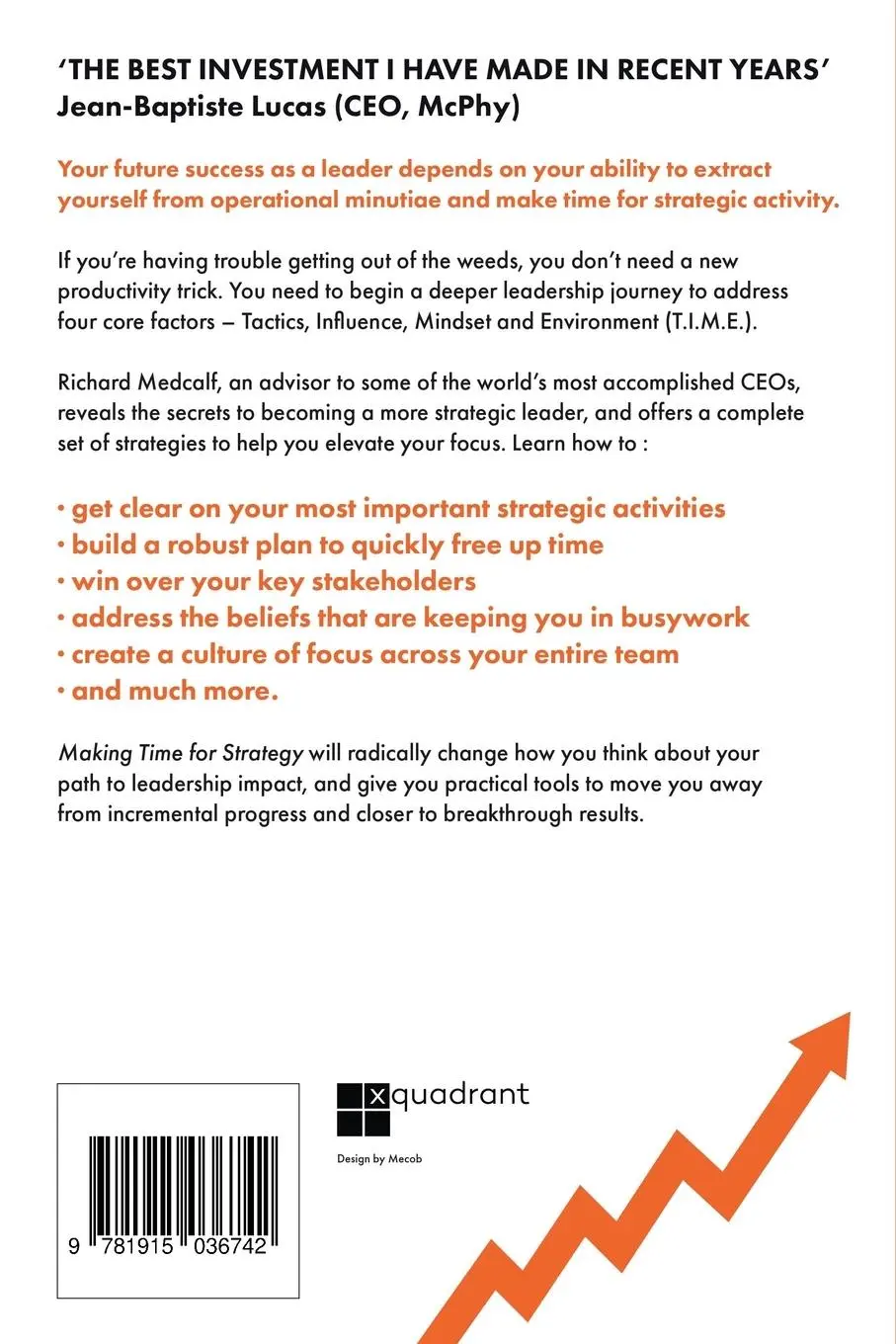 Rückseite: 9781915036742 | Making TIME for Strategy | Richard Medcalf | Taschenbuch | Englisch