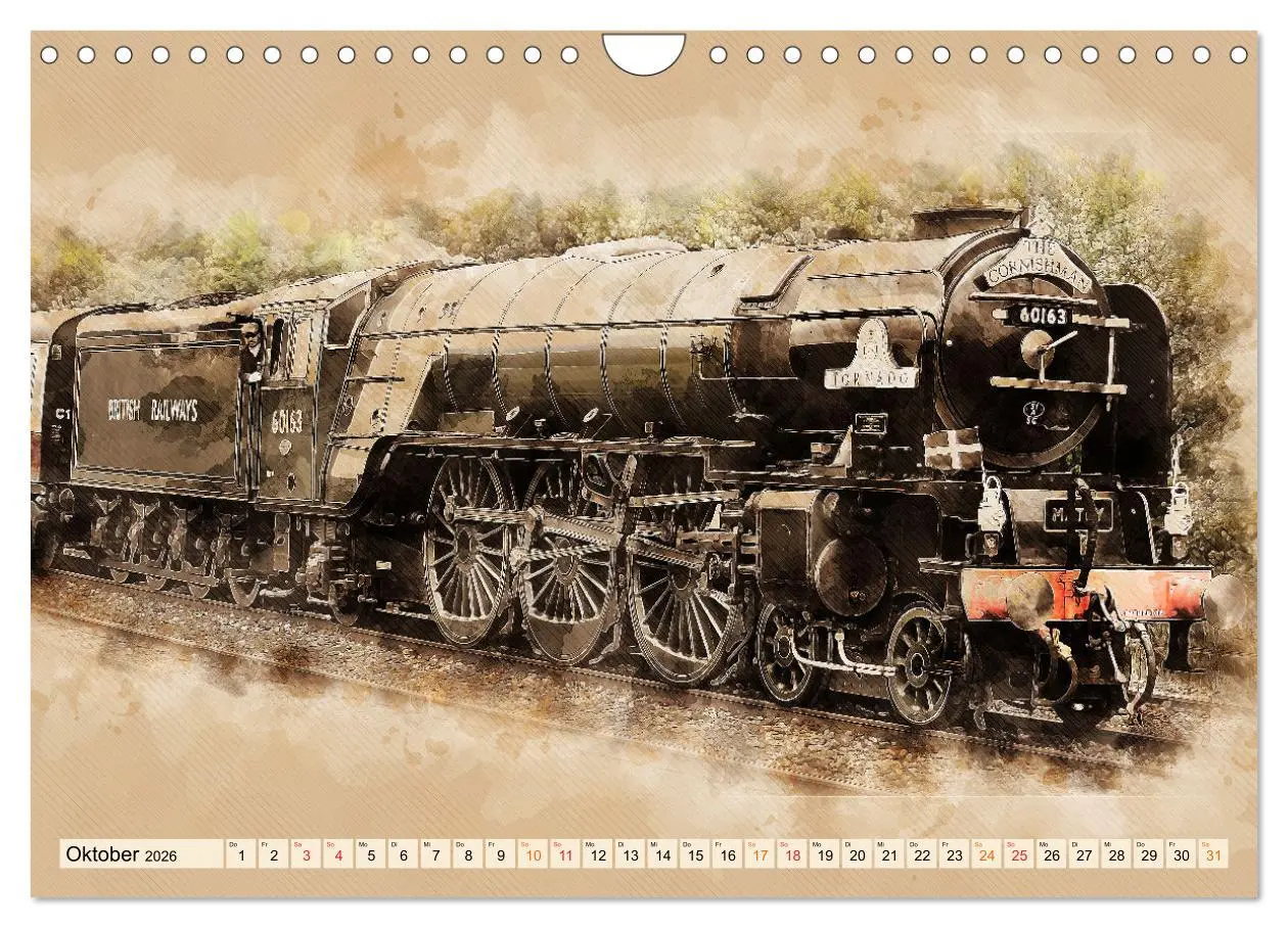 Bild: 9783457916742 | Dampflokomotiven - wunderschöne Giganten auf Schienen (Wandkalender...