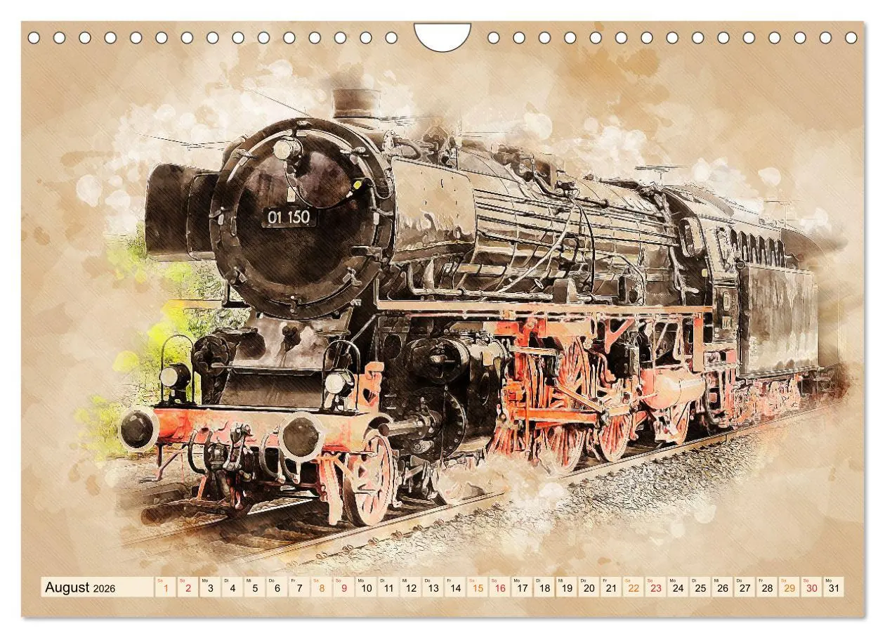 Bild: 9783457916742 | Dampflokomotiven - wunderschöne Giganten auf Schienen (Wandkalender...
