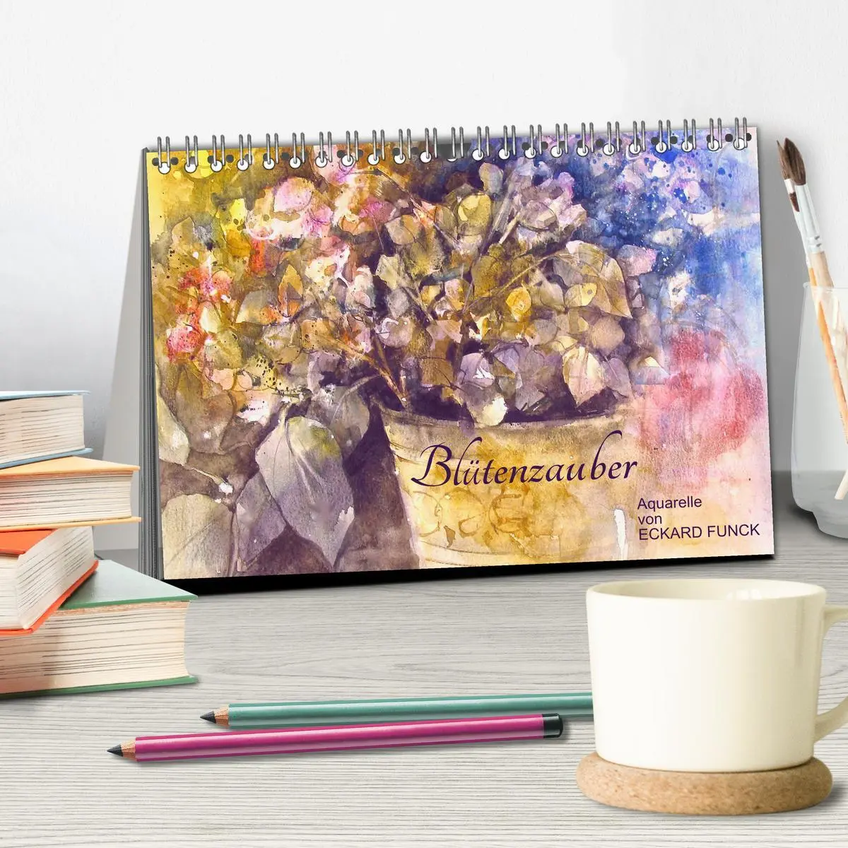 Bild: 9783516006742 | Blütenzauber - Aquarelle von ECKARD FUNCK (Tischkalender 2026 DIN...