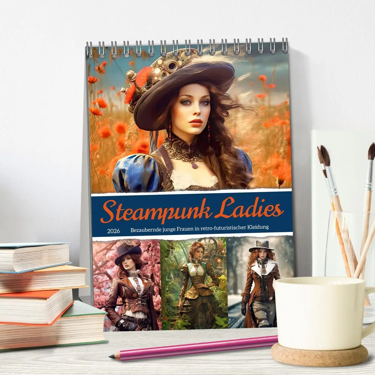 Bild: 9783516316742 | Steampunk Ladies (Tischkalender 2026 DIN A5 hoch), CALVENDO...