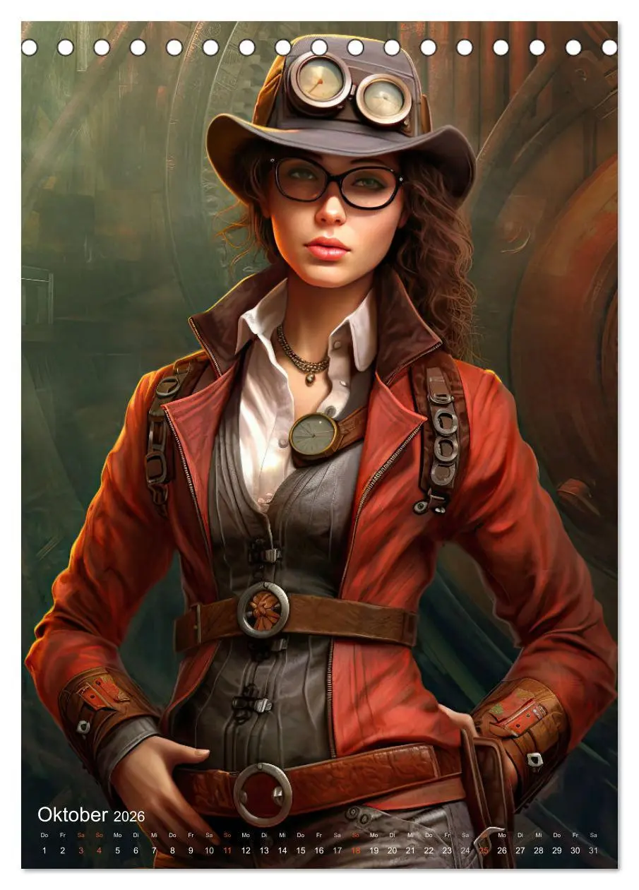 Bild: 9783516316742 | Steampunk Ladies (Tischkalender 2026 DIN A5 hoch), CALVENDO...