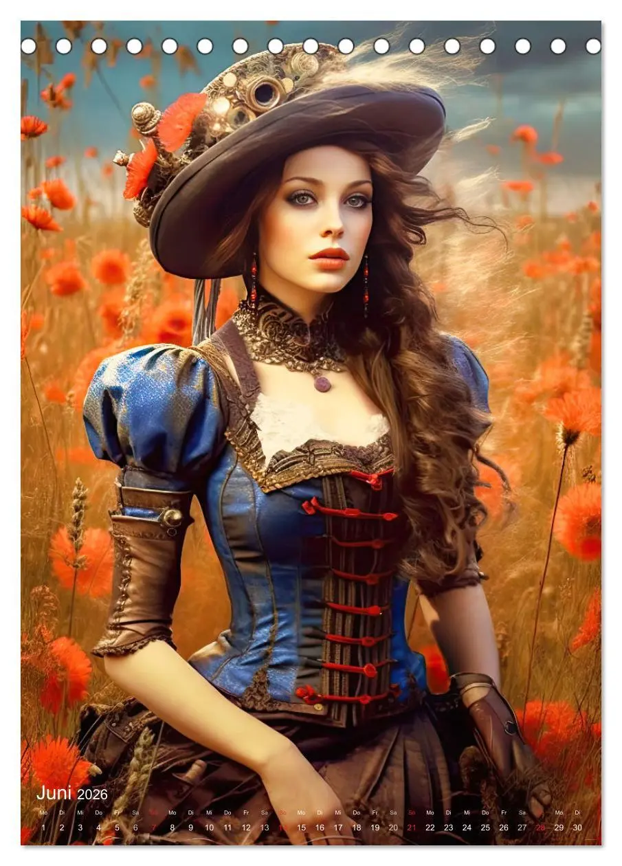Bild: 9783516316742 | Steampunk Ladies (Tischkalender 2026 DIN A5 hoch), CALVENDO...
