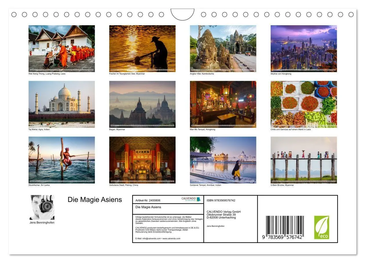Bild: 9783569576742 | Die Magie Asiens (Wandkalender 2027 DIN A4 quer), CALVENDO...