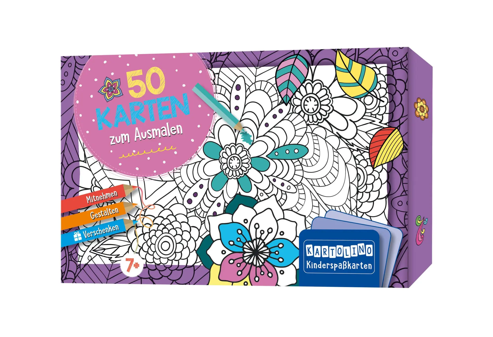 Cover: 9783817446742 | 50 Karten zum Ausmalen - Kreative Muster | Box | 50 S. | Deutsch