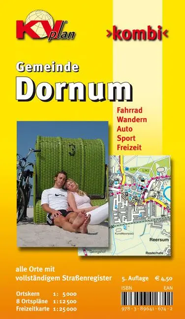 Cover: 9783896416742 | Dornum, KVplan, Radkarte/Freizeitkarte/Stadtplan, 1:25.000 /...