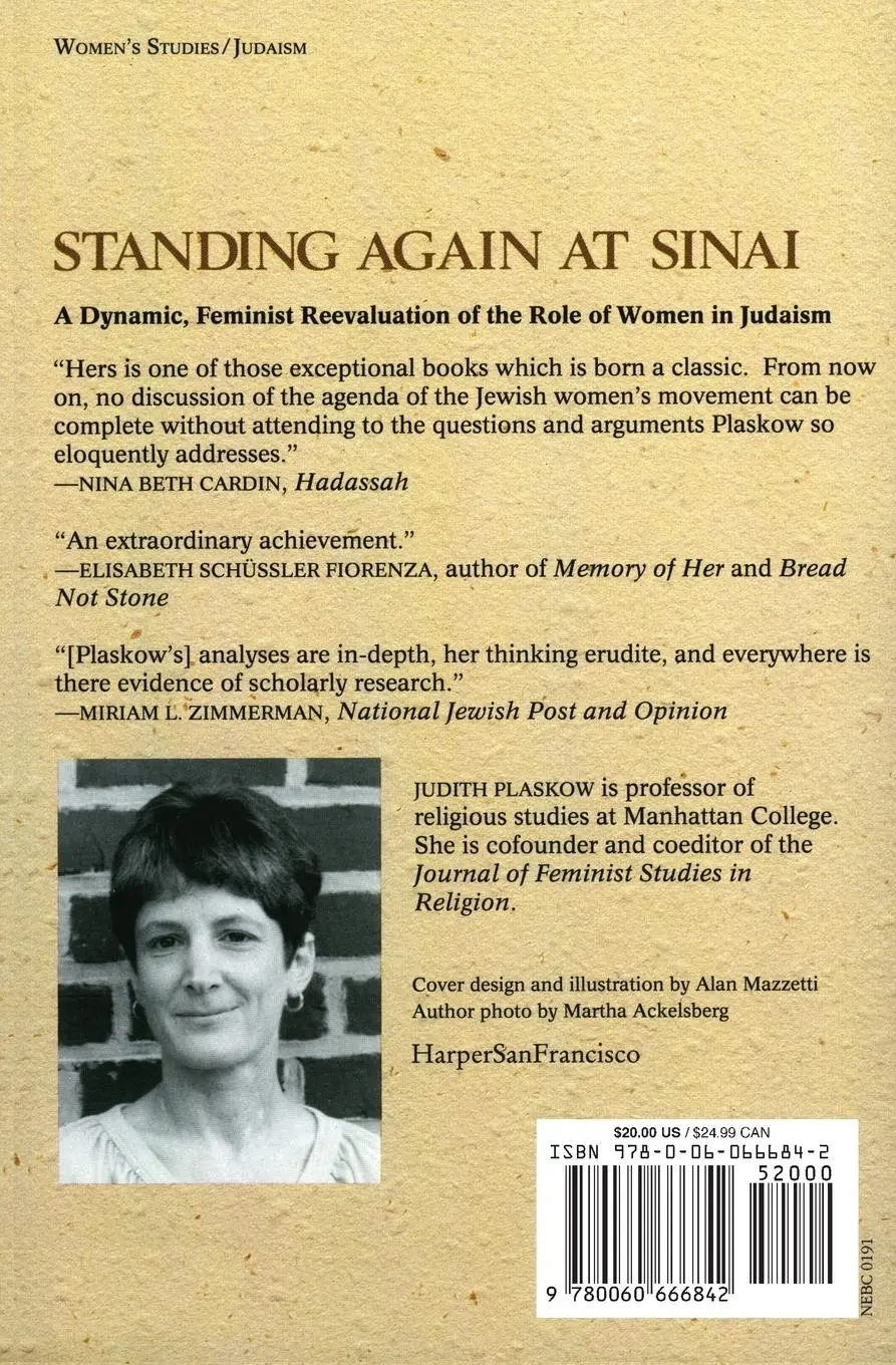 Rückseite: 9780060666842 | Standing Again at Sinai | Judaism from a Feminist Perspective | Buch