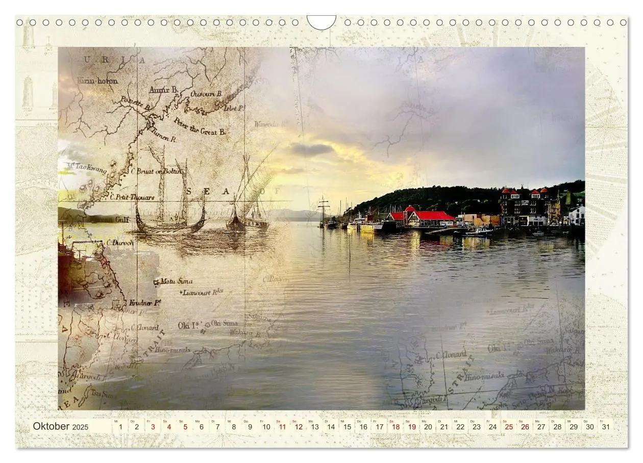 Bild: 9783383966842 | Seekarten der Träume (Wandkalender 2025 DIN A3 quer), CALVENDO...
