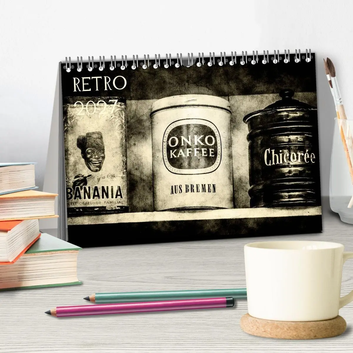 Bild: 9783594146842 | Retro (Tischkalender 2027 DIN A5 quer), CALVENDO Monatskalender | 2027