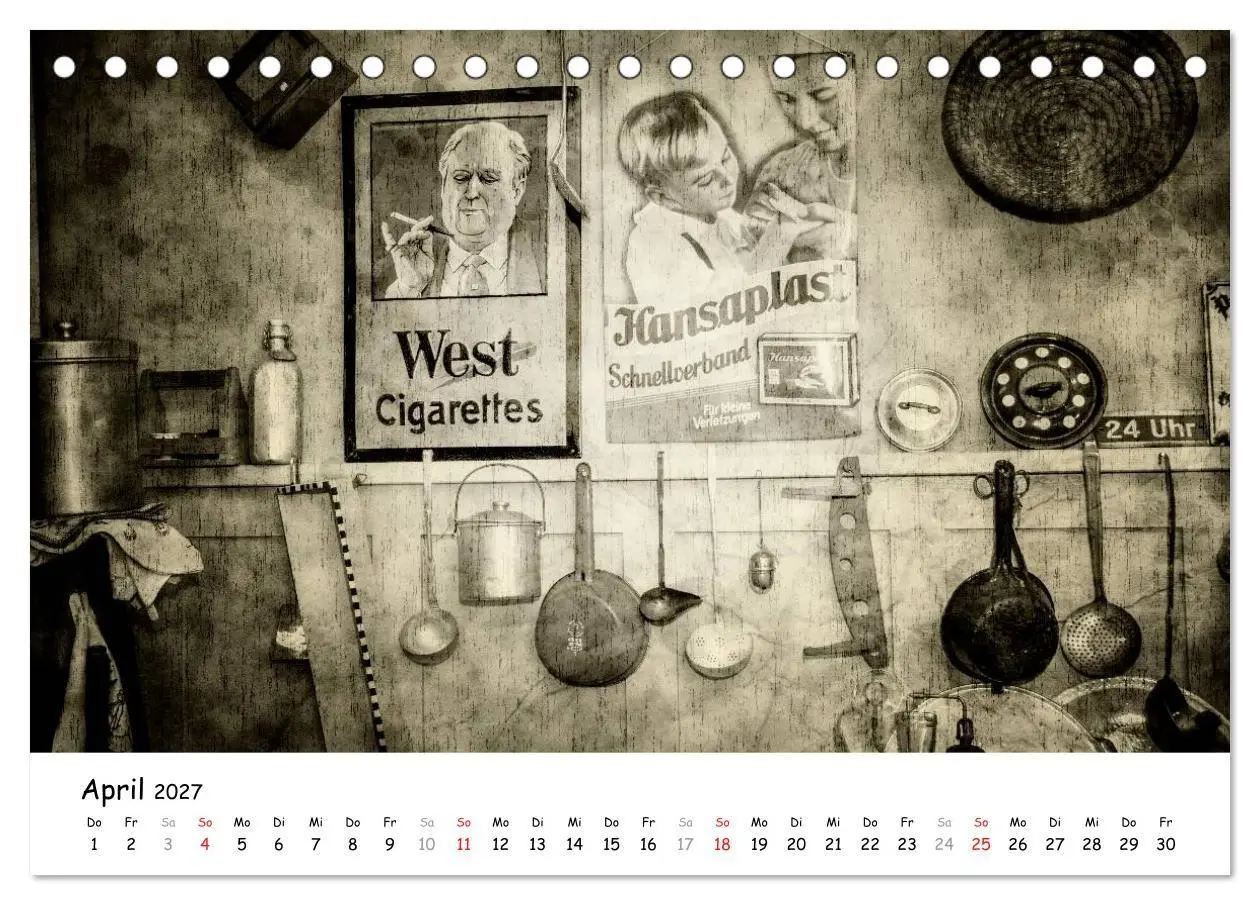 Bild: 9783594146842 | Retro (Tischkalender 2027 DIN A5 quer), CALVENDO Monatskalender | 2027