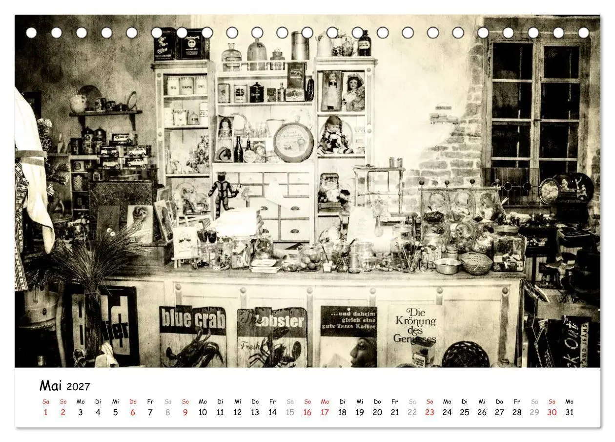 Bild: 9783594146842 | Retro (Tischkalender 2027 DIN A5 quer), CALVENDO Monatskalender | 2027