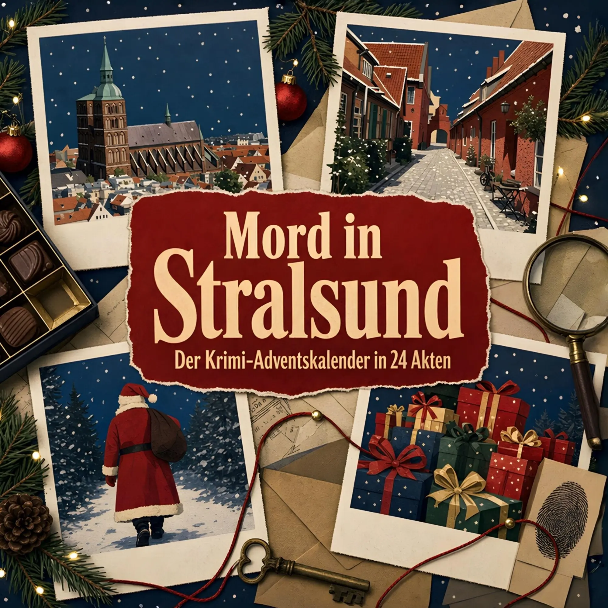 Cover: 9783696116842 | Mord in Stralsund | Der Krimi-Adventskalender in 24 Akten | Liam König