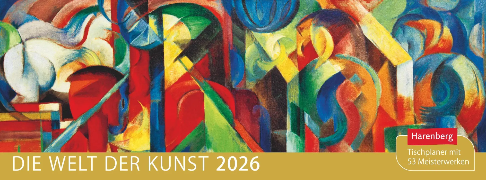 Cover: 9783840036842 | Die Welt der Kunst Premium-Tischplaner 2026 - Wochenkalender mit 53...
