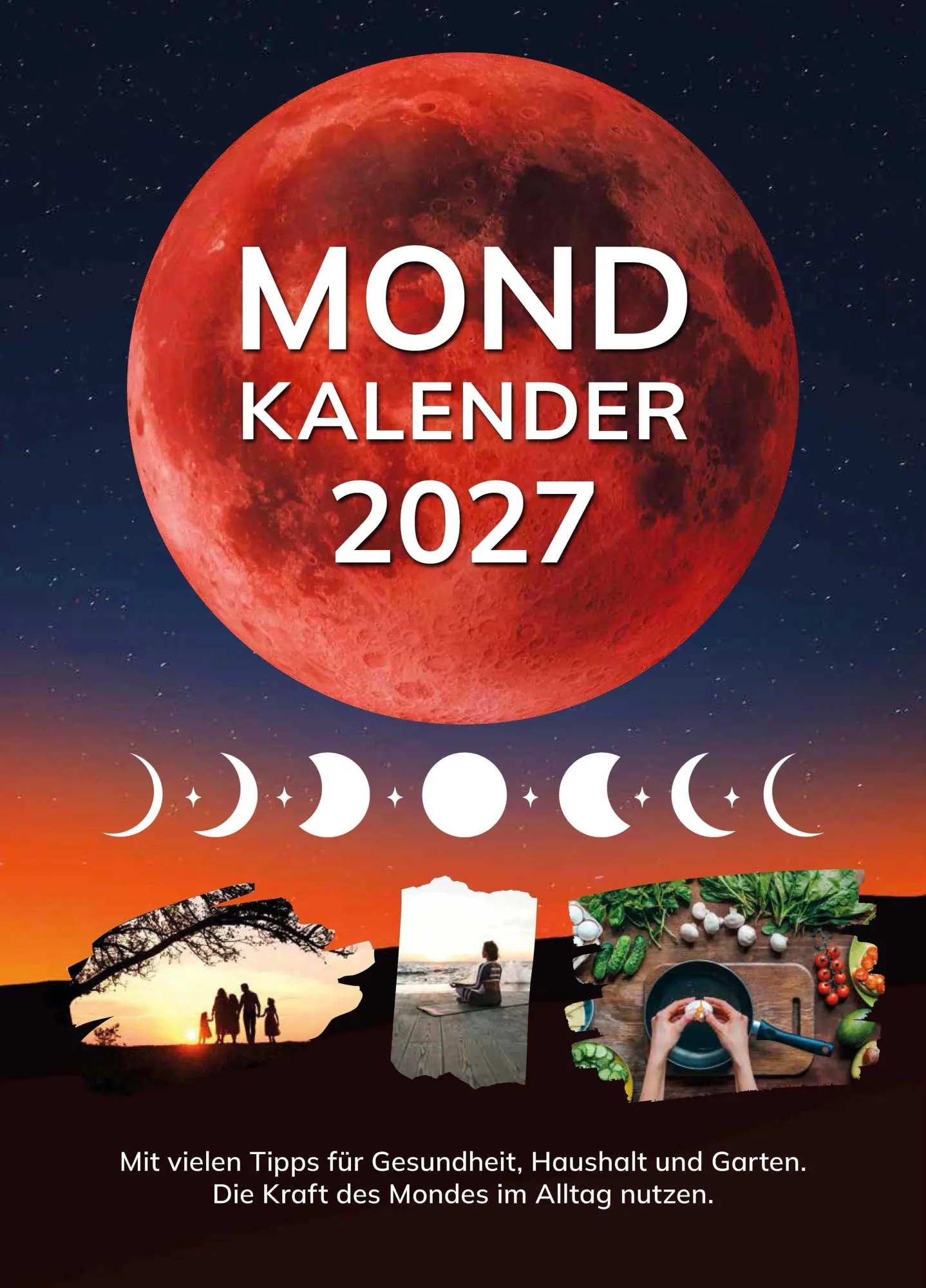 Cover: 9783982606842 | Mondkalender 2027 | Die Kraft des Mondes im Alltag nutzen | Bunz