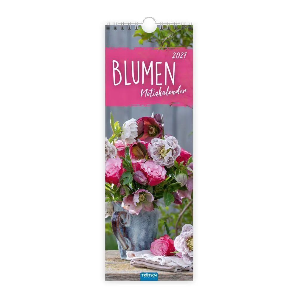 Cover: 9783988026842 | TRÖTSCH - Streifenkalender Blumen 2027 Notizkalender | KG | Kalender