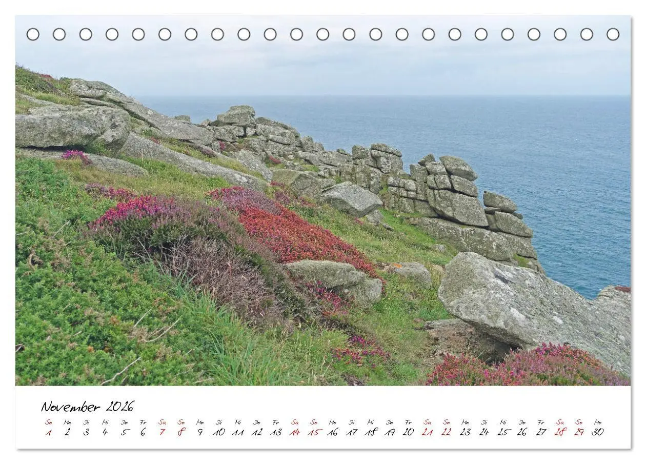 Bild: 9783457826942 | Cornwall. Der malerische Südwesten Englands (Tischkalender 2026 DIN...
