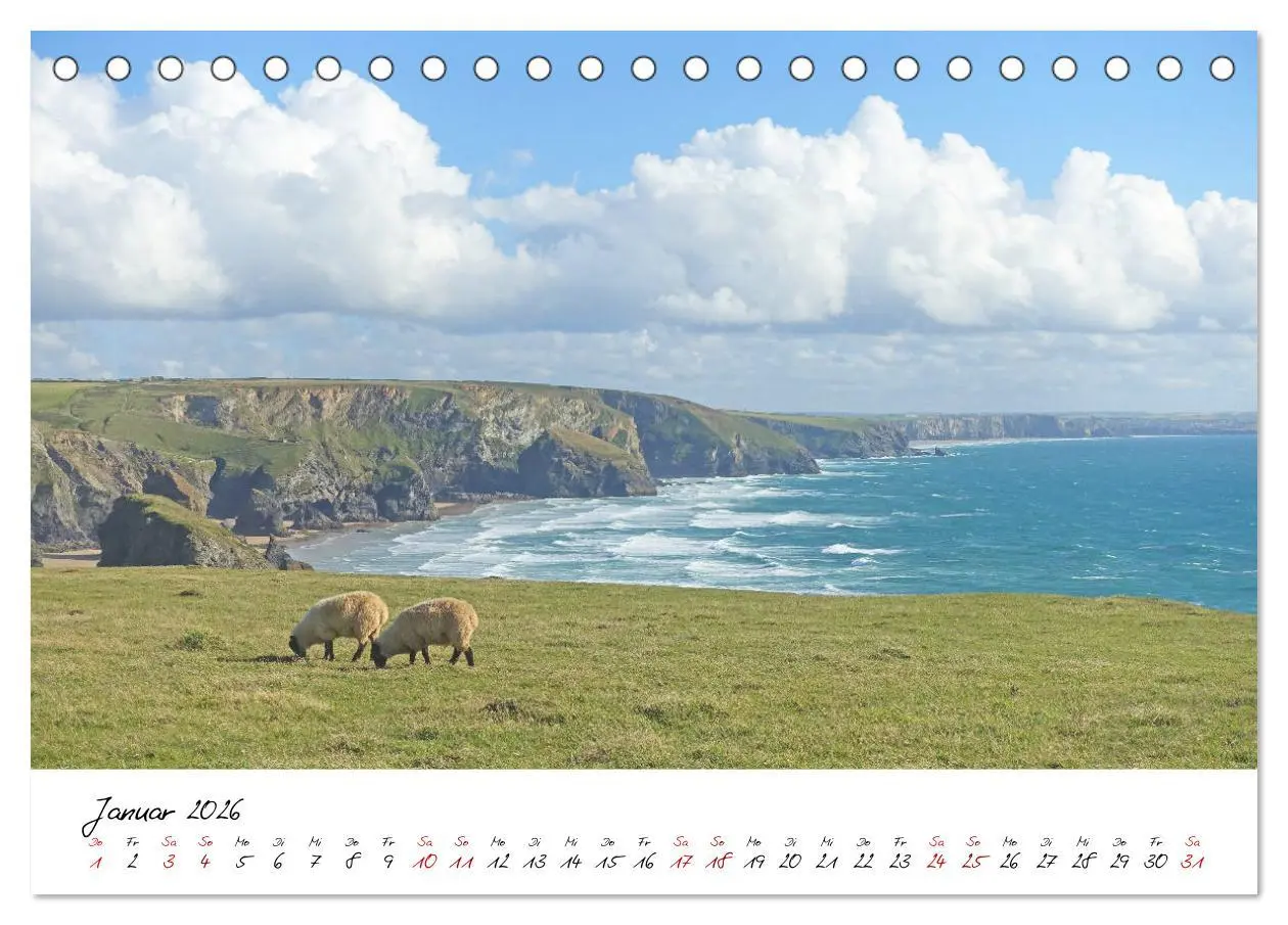 Bild: 9783457826942 | Cornwall. Der malerische Südwesten Englands (Tischkalender 2026 DIN...